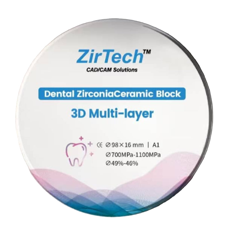 Zirconia 3D Multi-Layer ZirTech™ | CAD/CAM Multilayer Dental Disc