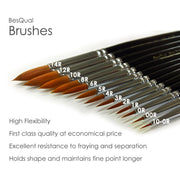  BesQual Ceramist Brush, single brush. Black wooden handle, excellent