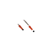 Single Dowel Pin with Plastic Sleeve & Rubber Caps