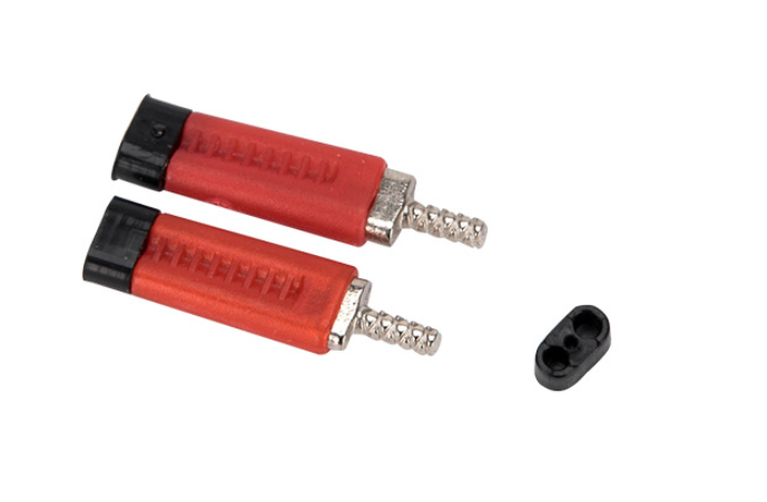 Dowel Twin Pins with Plastic Sleeve & Rubber Caps